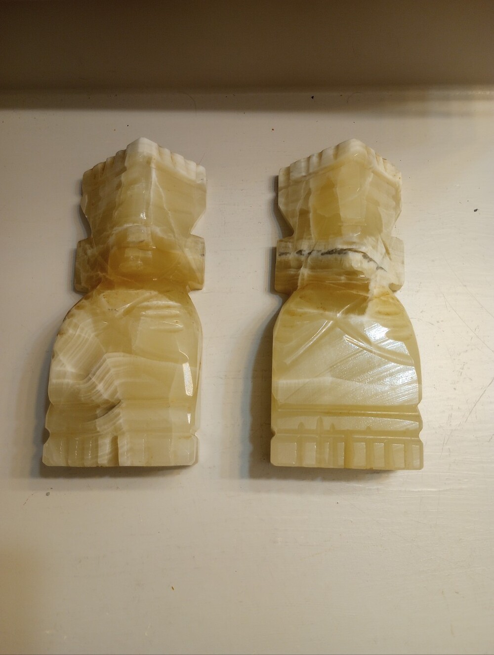 Vintage Set Of Two Marble Bookends
